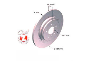 Tarcze Hamulcowe 2szt Mercedes W163 Ml-klasa 00-05