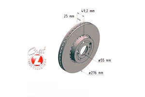 Tarcze Hamulcowe 2szt Toyota Avensis 01-03 Zimmerm