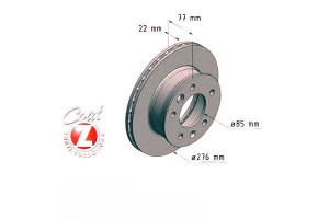 Tarcze Hamulcowe 2szt Mercedes Sprinter 00-06 Went