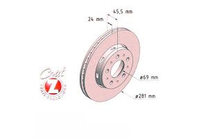 Tarcze Hamulcowe 2szt Volvo S40 97-03 Zimmermann