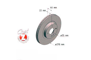 Tarcze Hamulcowe 2szt Mazda Mx5 00-05 Wen. Zimmerm