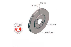 Tarcze Hamulcowe 2szt Peugeot 406 95-04 1.9td-3.0