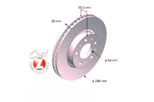 Tarcze Hamulcowe 2szt Volvo 850 94-96 S70 97-00 Zi