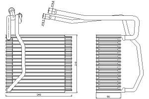 Parownik Klimatyzacji Ford Transit Transit Tourneo