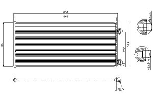 Skraplacz Klimatyzacji Ford Transit 2.0d-2.4d 01.0
