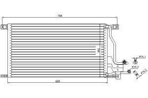 Skraplacz Klimatyzacji Ford Transit Transit Tourne