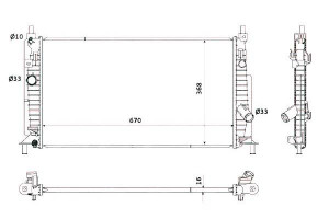 Chłodnica Mazda 3 09- 1,6mzr 2,0mzr Disi 2.0mzr Nr