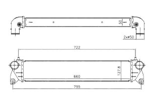 Intercooler Fiat Sedici 1.9d M-jet 06- Sx4 Nrf