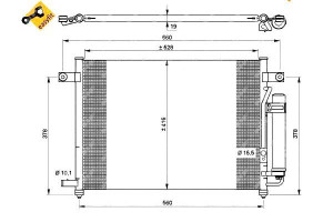 Skraplacz Klimatyzacji Chevrolet Aveo Kalos 1,2 1,
