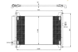 Skraplacz Klimatyzacji Fiat Multipla 1,6 01- Nrf