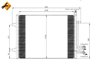 Skraplacz Klimatyzacji Ford Fiesta 1,6tdci 04- Nrf