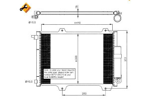 Skraplacz Klimatyzacji Suzuki Ignis 03- Nrf