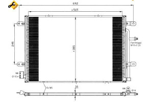 Skraplacz Klimatyzacji Vw A4 04- Nrf