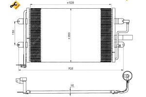 Skraplacz Klimatyzacji Vw Golf Iv Leon 1,9tdi Nrf