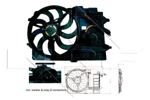 Wentylator Chłodnicy Mini Cooper 01-07 Nrf