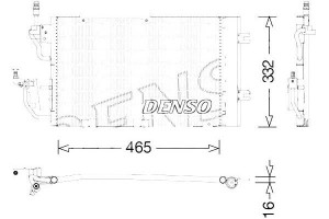Skraplacz Klimatyzacji Opel Denso