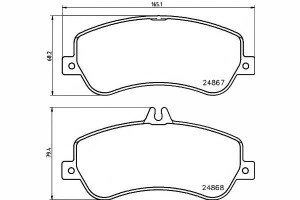Klocki Hamulcowe Mercedes Przód X204 2,0-3,5 4-mat