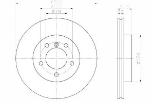 Tarcze Hamulcowe 2szt Bmw Przód 3 (e46), Z3 (e36),