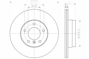 Tarcze Hamulcowe 2szt Bmw Tył E87 116-130 E90 316-