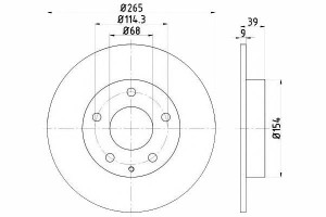 Tarcze Hamulcowe 2szt Mazda Tył 3 1,5-2,0 2,2d 13-