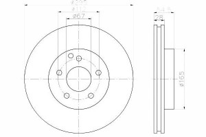 Tarcze Hamulcowe 2szt Mercedes Przód W211 02-09 Te