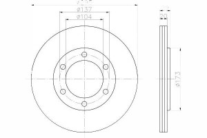 Tarcze Hamulcowe 2szt Nissan Przód Patrol Gr Y60 T