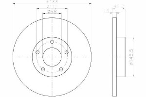 Tarcze Hamulcowe 2szt Vw Przód A4 A6 94-01 Textar