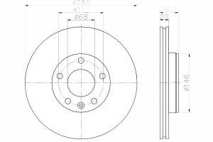 Tarcze Hamulcowe 2szt Vw Przód Passat A4 A8 94-08