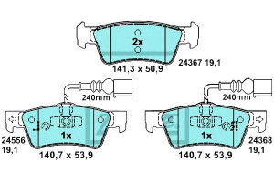 Klocki Hamulcowe Ceramiczne Vw Touareg 2.5d-6.0 10