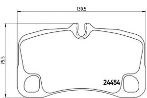Klocki Hamulcowe Porsche 911 (997) Gt3 06-12 Tył B