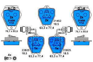 Klocki Hamulcowe Audi A8 2.5d-4.2 03.94-09.02 Ate