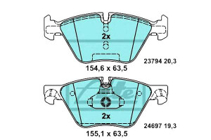 Klocki Hamulcowe Bmw Przód 5 (f10,f11) 2,0-3,0 09-