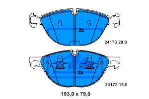 Klocki Hamulcowe Bmw X5 (e70) X6 (e71 E72) 3.0/3.0