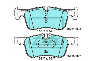 Klocki Hamulcowe Ceramiczne Bmw 1 (f20) 1 (f21) 2
