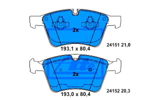 Klocki Hamulcowe Mercedes Gl (x164) 3.0d-5.5 09.06