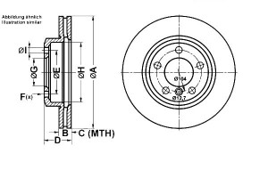 Tarcze Hamulcowe 2szt Bmw Przód E46 Z3 Z4 98-07 At