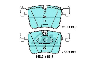 Klocki Hamulcowe Bmw Przód 1 2 3 4 X3 X4 11- Ceram