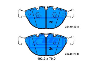 Klocki Hamulcowe Bmw Przód X5 4,4-4,8 02-06 Ate