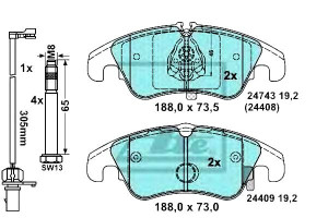Klocki Hamulcowe Ceramiczne Audi A6 A6 Allroad A7