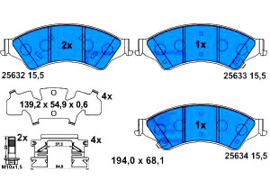 Klocki Hamulcowe Ford Ranger 2.2d/2.5/3.2d 04.11-