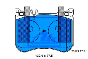 Klocki Hamulcowe Mercedes Przód R231 W222 2,1-4,7