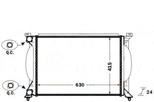 Chłodnica Silnika Behr Hella 8e0121251 A 478500500