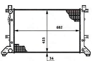 Chłodnica Vw Lt 96- 2,5 2,8tdi Behr Hella