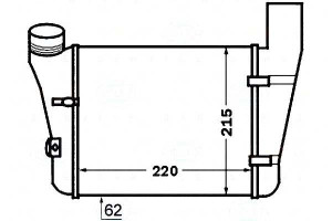 Intercooler A4 A6 1,9 2,0tdi Behr Hella