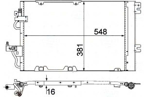 Skraplacz Klimatyzacji Opel Astra H 1,2-1,8b Behr