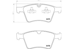 Klocki Hamulcowe Mercedes X164 Gl-klasa 06- Brembo