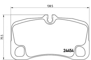 Klocki Hamulcowe Porsche 911 (997) 08- Tył Brembo