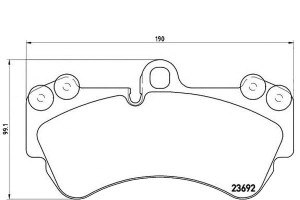 Klocki Hamulcowe Vw Touareg 02- Brembo