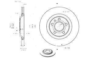 Tarcze Hamulcowe 2szt. Audi A4 2.0/3.2/4.2 03.03-0