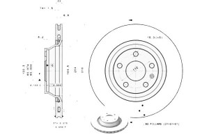 Tarcze Hamulcowe 2szt. Audi Tt 2.0-3.2 08.06-06.14